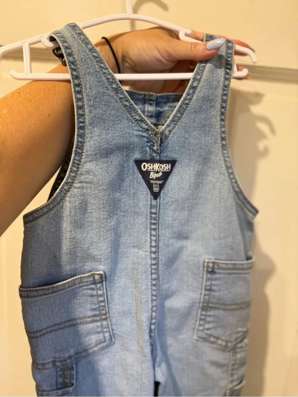 OshKosh B'gosh Light Blue Denim Baby Overalls